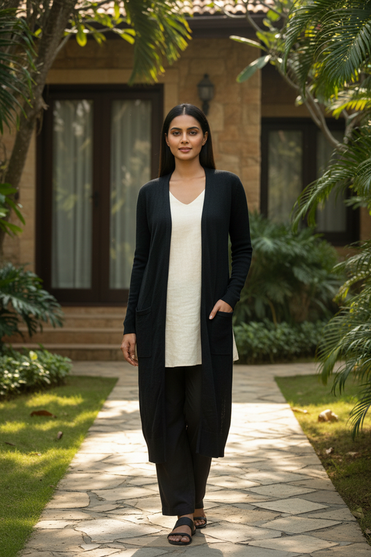 Black Long Shrug