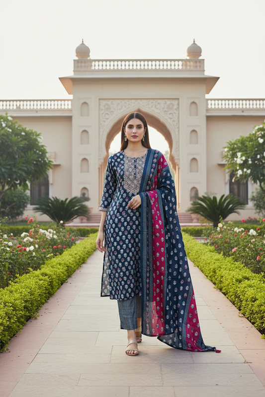 Ruhi Printed Suit Set
