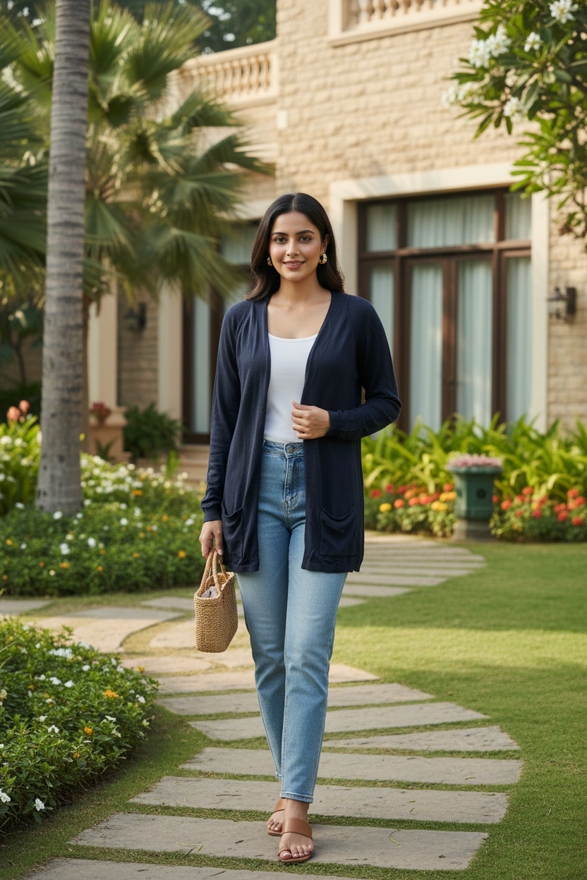 Full Sleeves Cotton Shrug