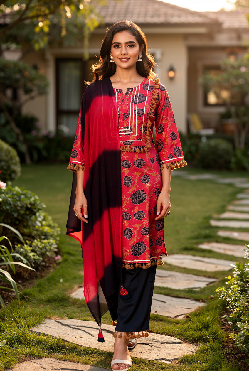 Rivva Floral Printed Suit Set