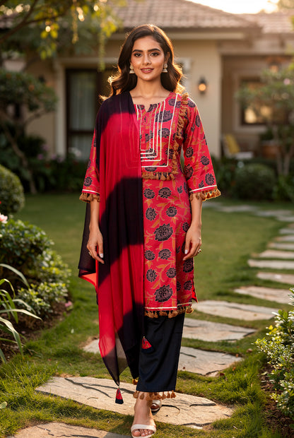 Rivva Floral Printed Suit Set