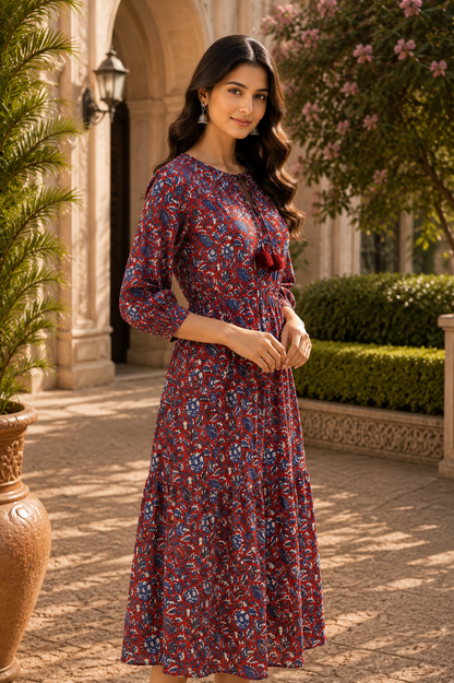 Danny Floral Printed Maxi