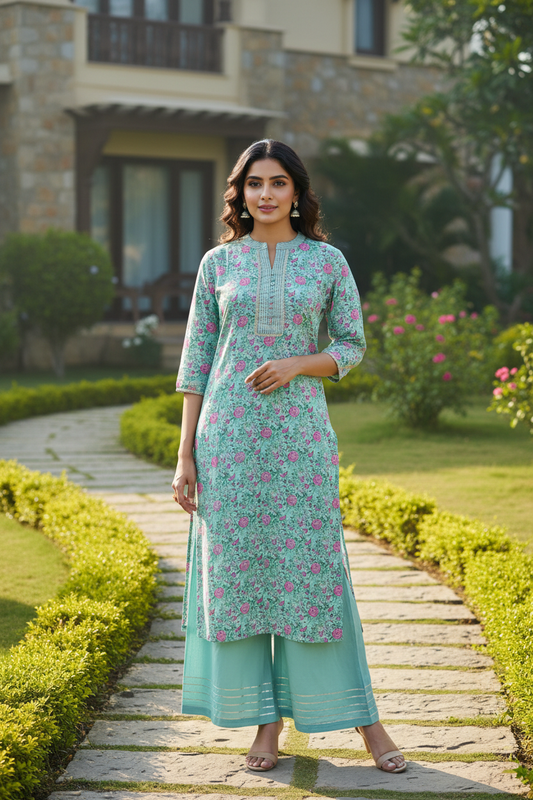 Meher Printed Plazo Set