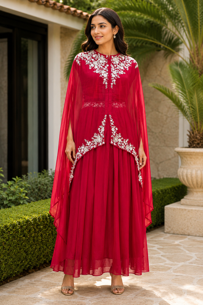 Anila Embroidered Three Piece Set