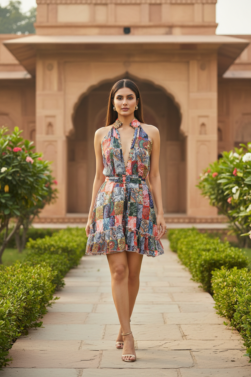 Short Printed Dress