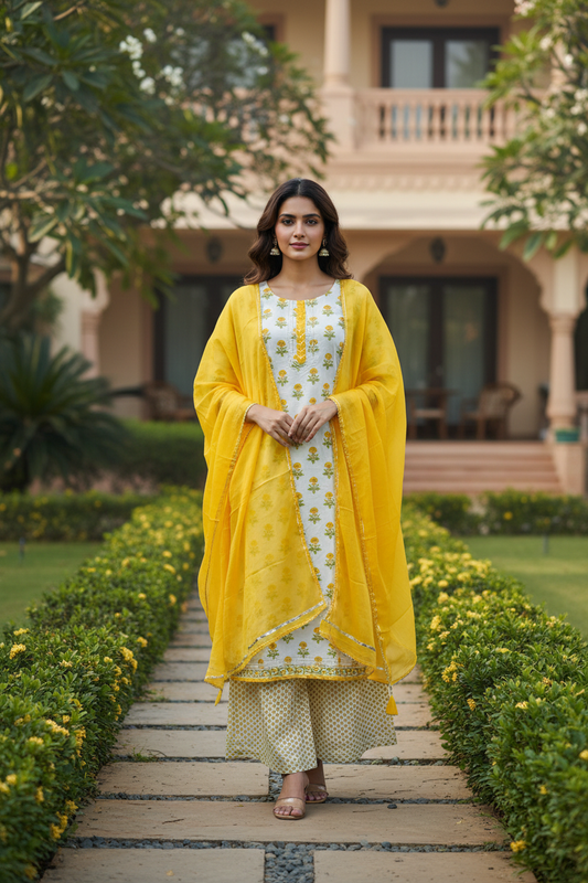 Kenya Floral Printed Suit Set