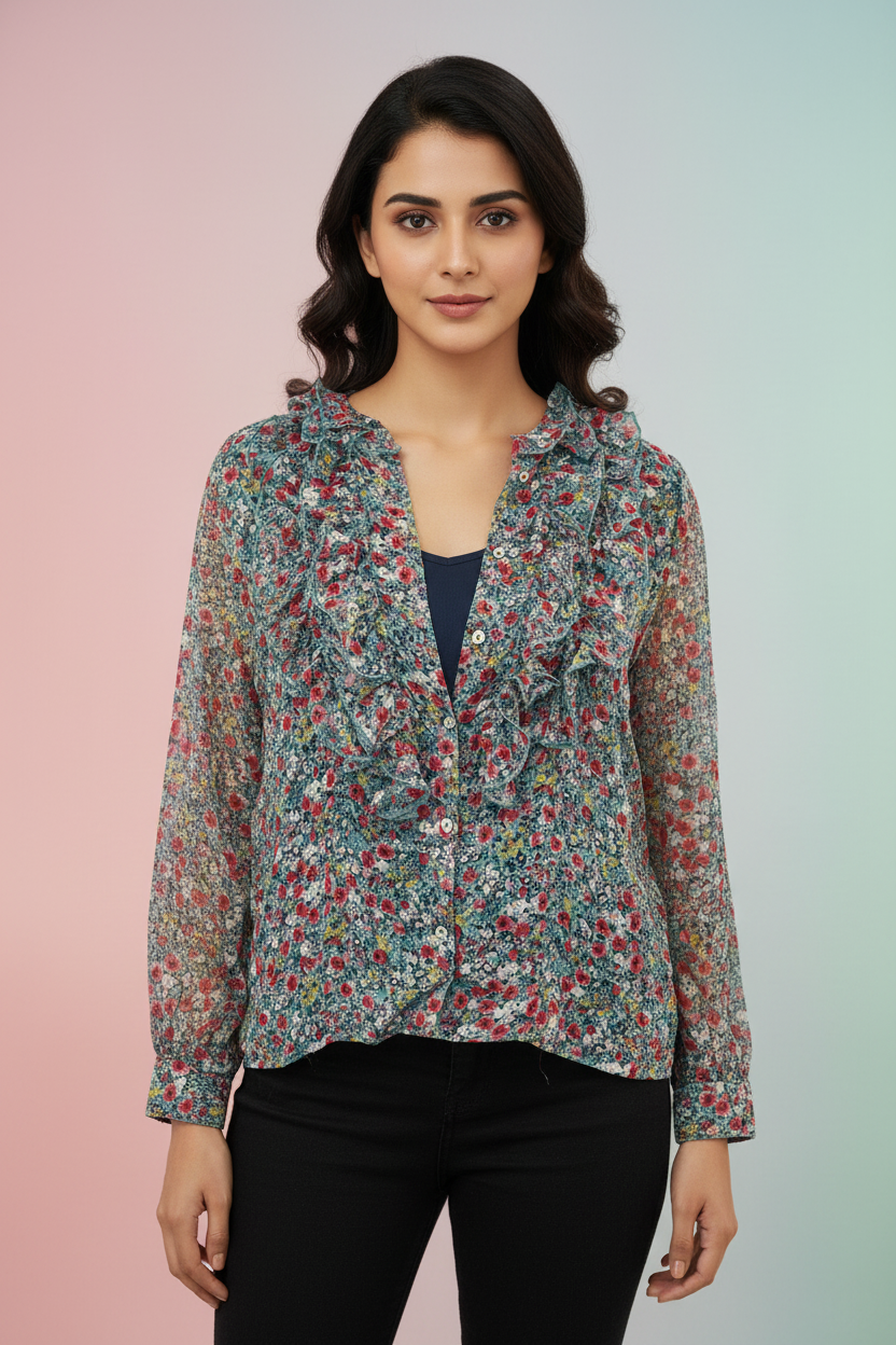 Floral Full Sleeves Top