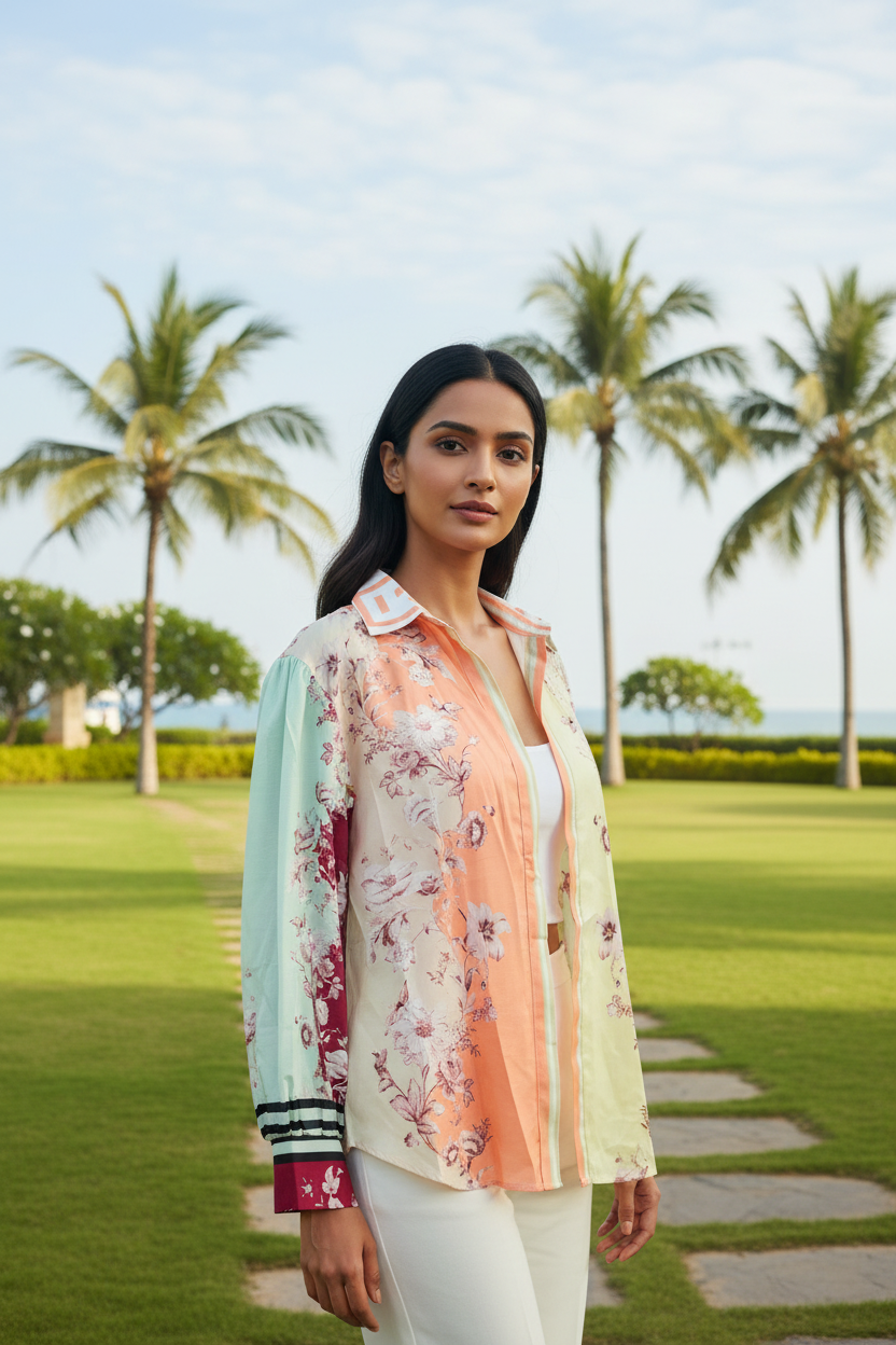 Multicoloured Printed Shirt