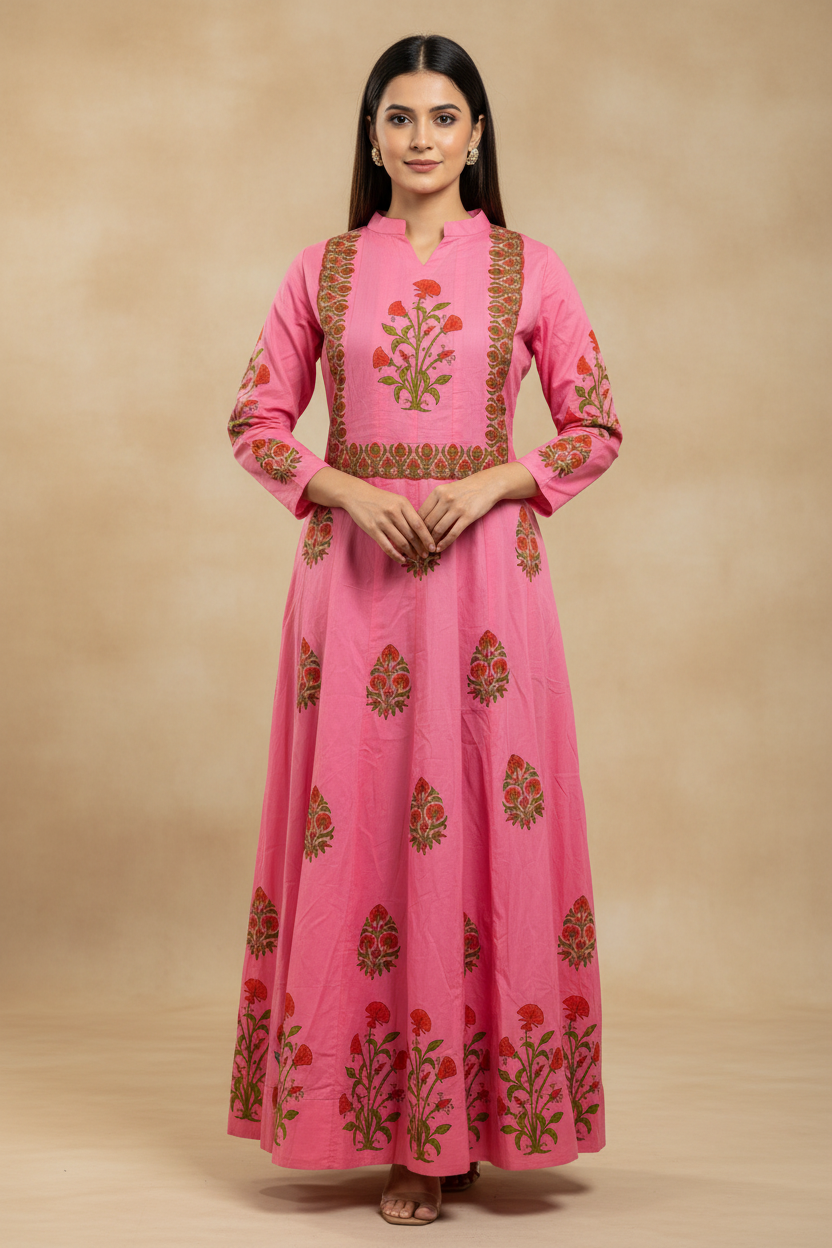 Siya Floral Printed Anarkali