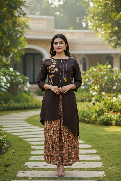 Surya Thread Work Co ord Set