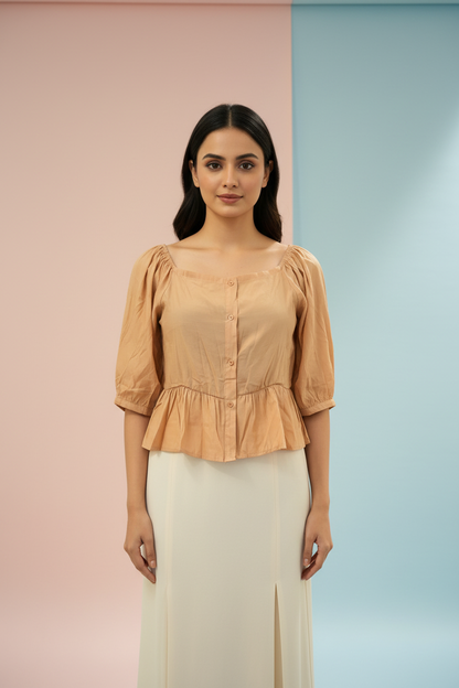 Front Buttoned Top