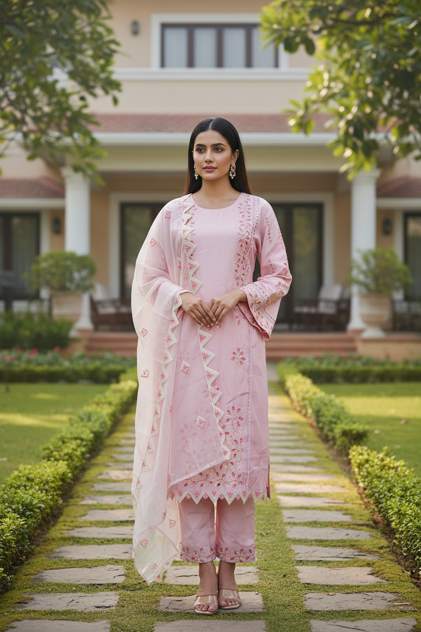 Zivra Embroidered Pakistani Suit Set
