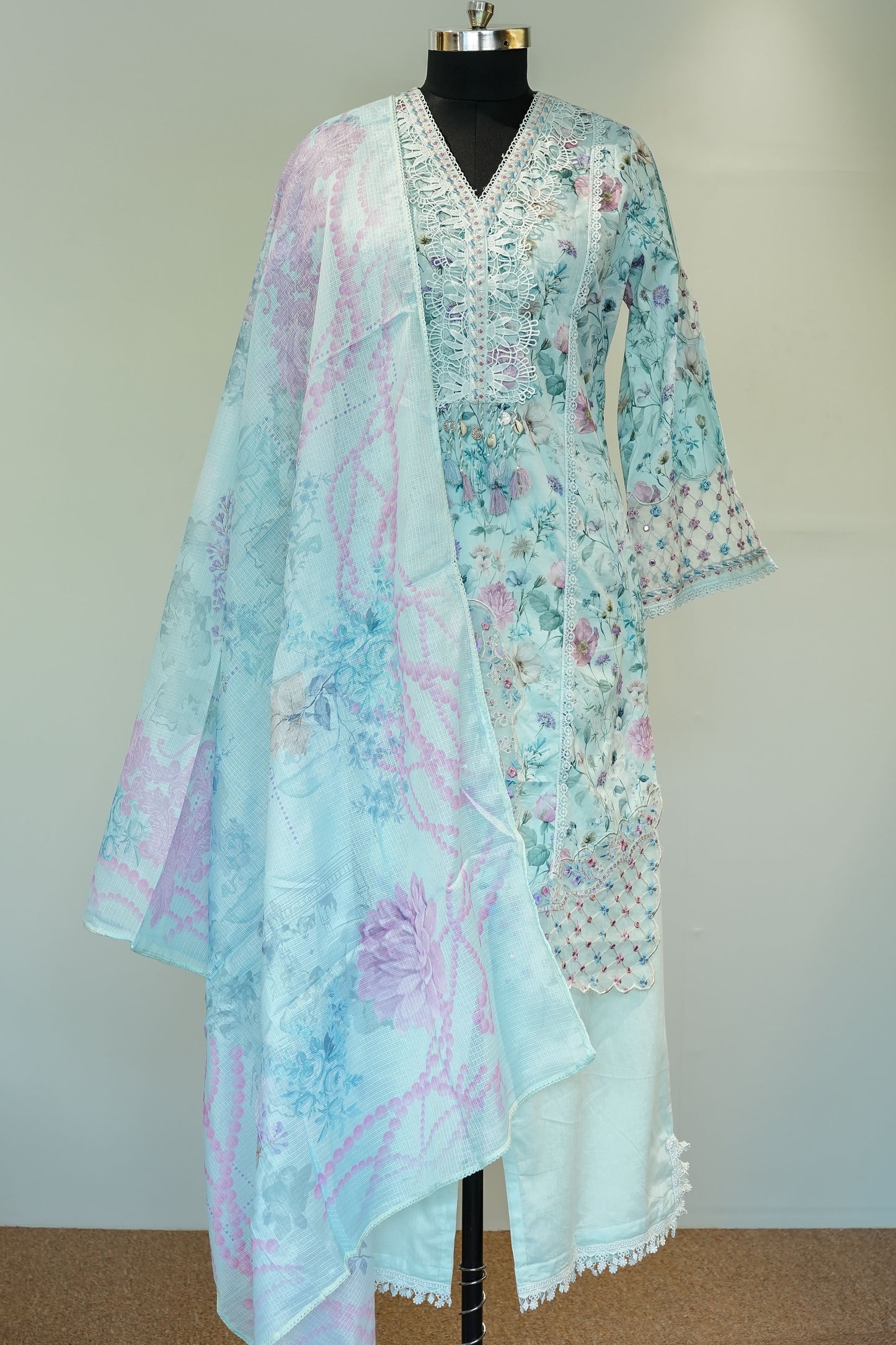 Purthi Printed Pakistani Suit Set