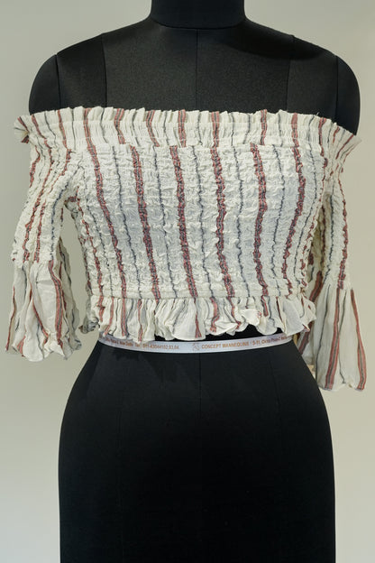 Printed Off Shoulder Top