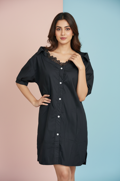 Black Off Shoulder Dress