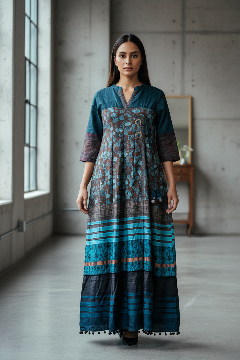 Hiba Printed Anarkali