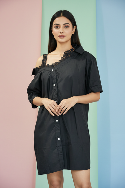 Black Off Shoulder Dress