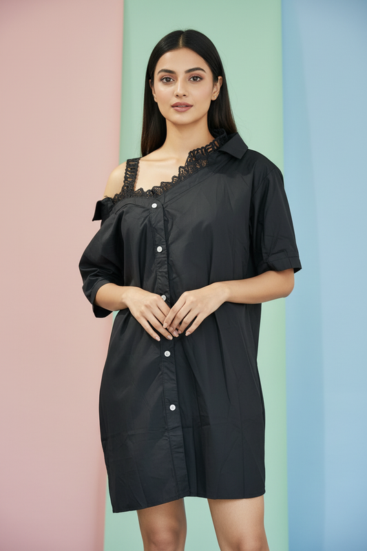 Black Off Shoulder Dress