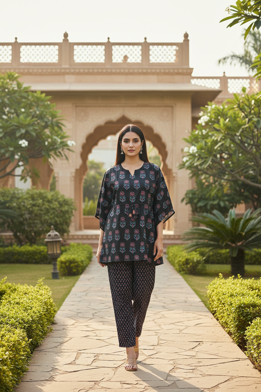 Ruma Printed Kaftan Set