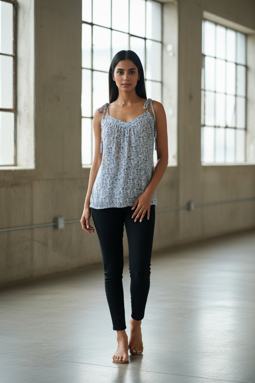 Floral Slip Top