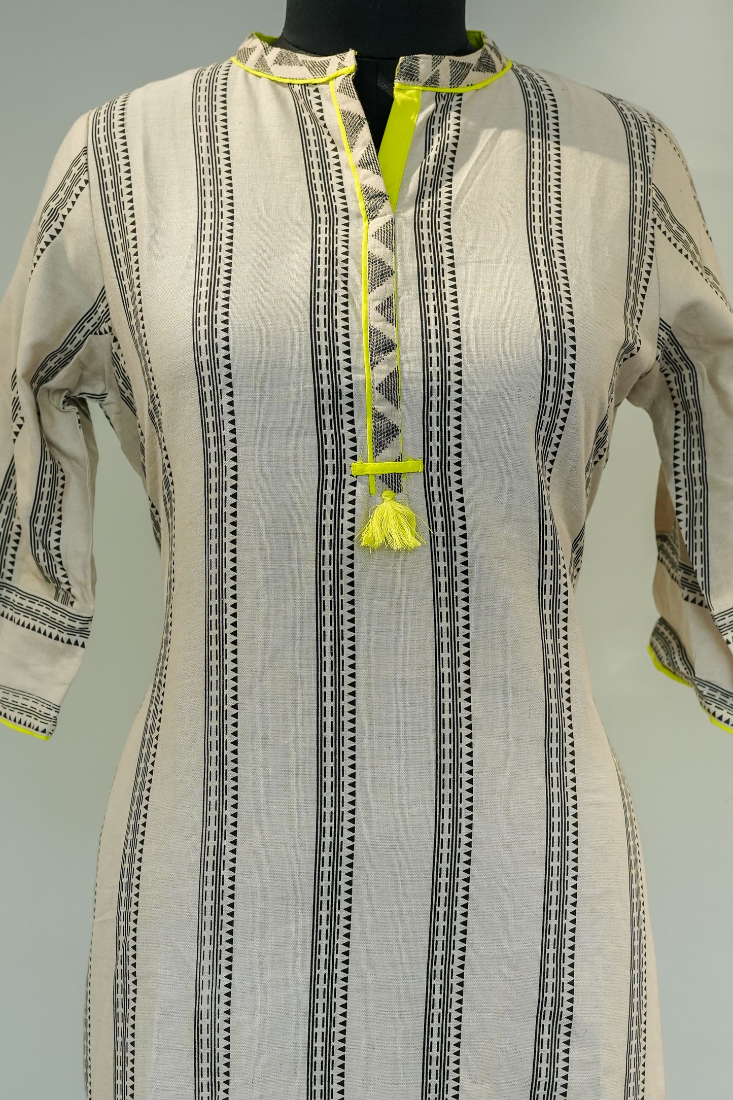 Striped Printed Kurta