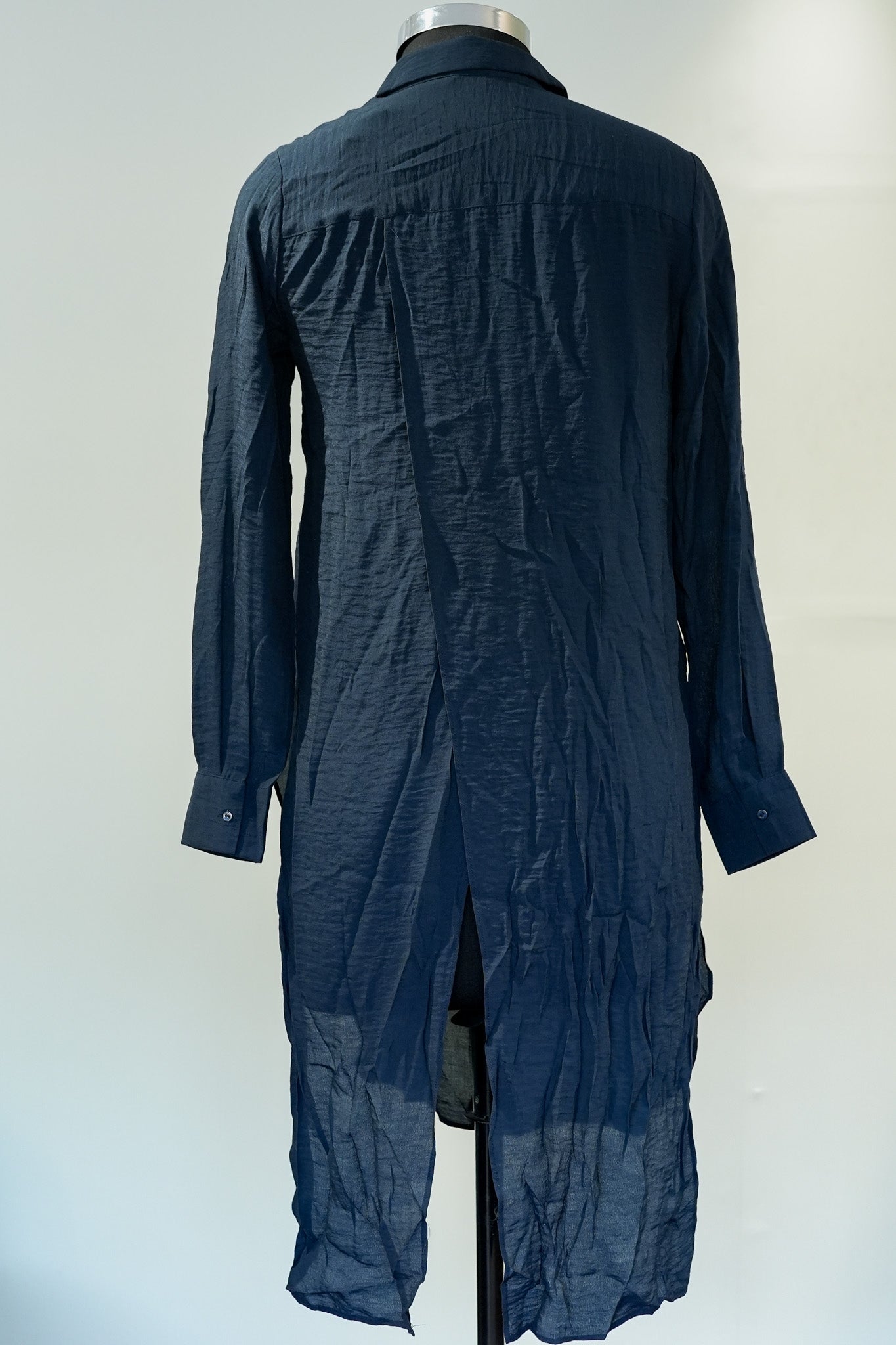 Blue Long Shirt Dress