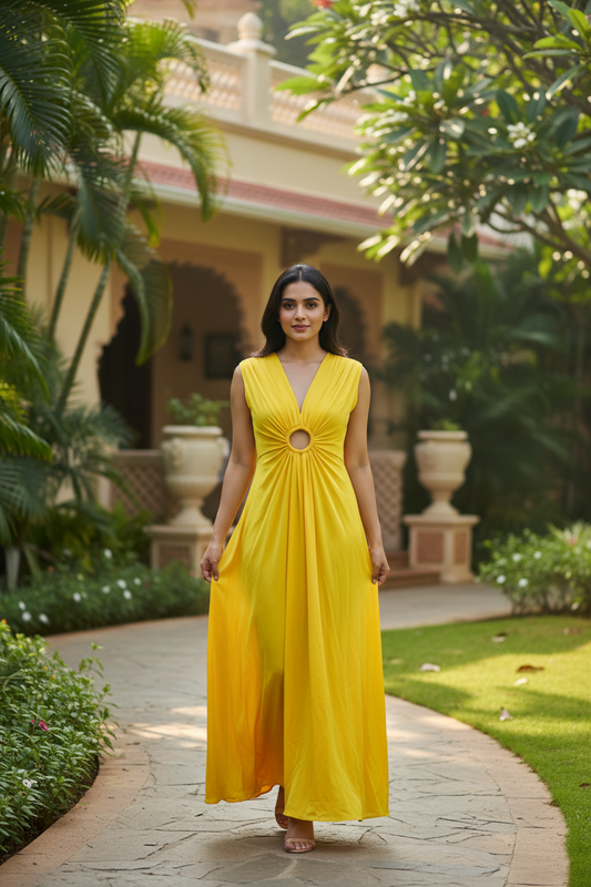 Lemon Luxe Maxi Dress