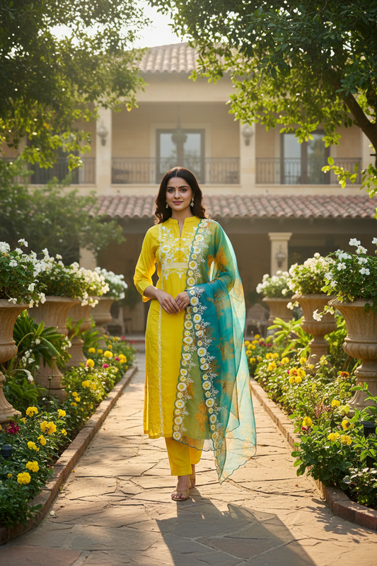 Riyaz Embroidered Suit Set