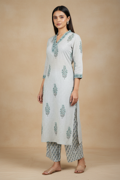 Raza Printed Kurta Set