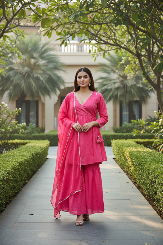 Dhara Gotta Work Sharara Set