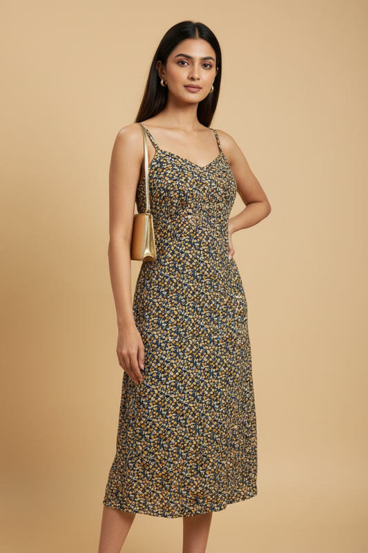 Printed Slip Dress