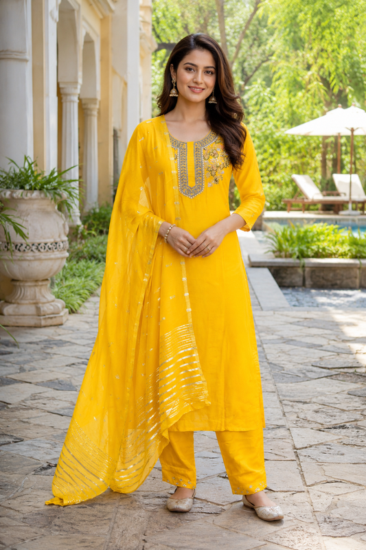 Kiran Embroidered Suit Set