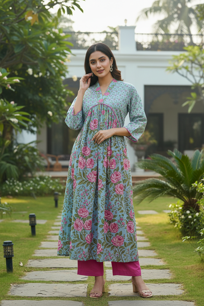 Parisha Floral Printed Co ord Set