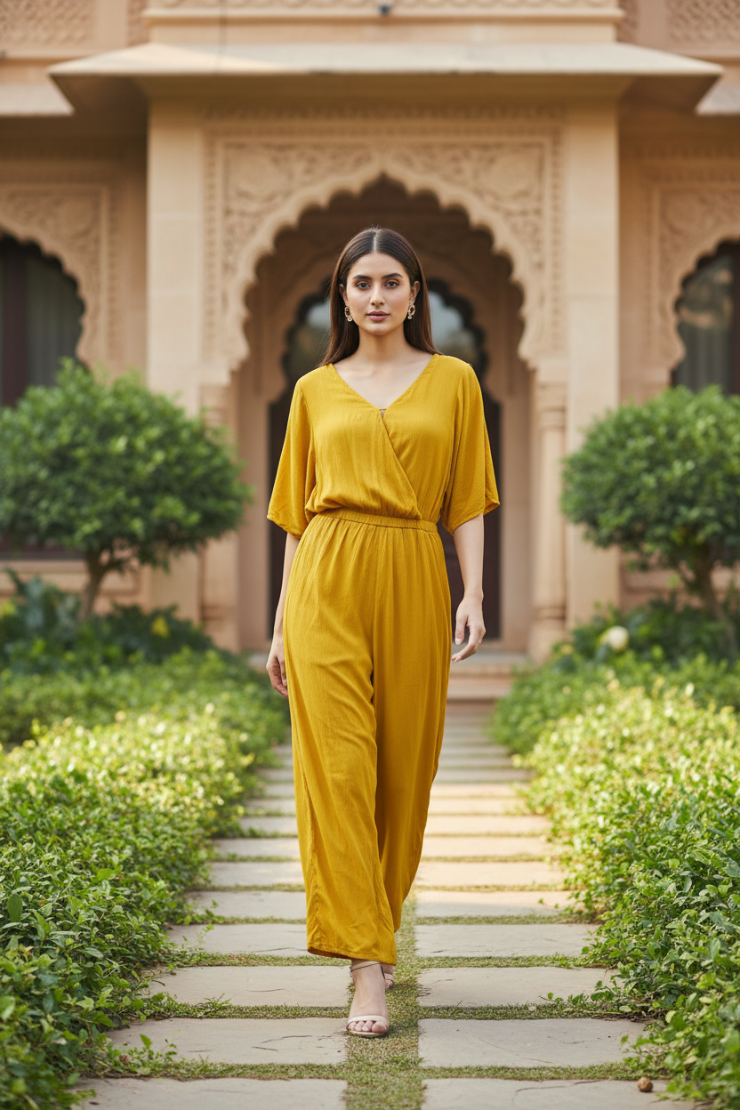 Yellow Long Jumpsuit