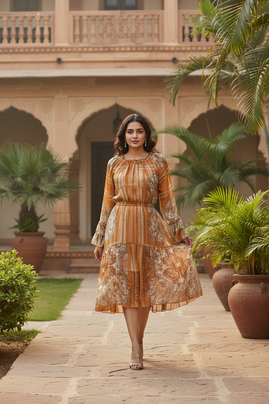 Renee Printed Dress