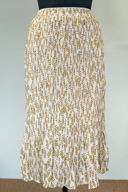 Printed Pleated Skirt