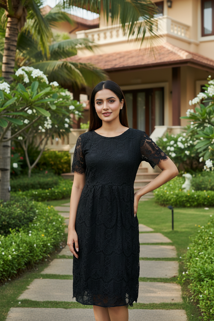 Black Lace Dress