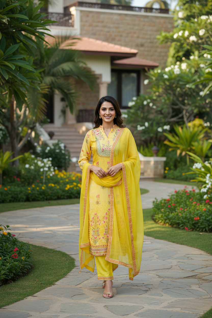 Khushi Floral Printed Suit Set