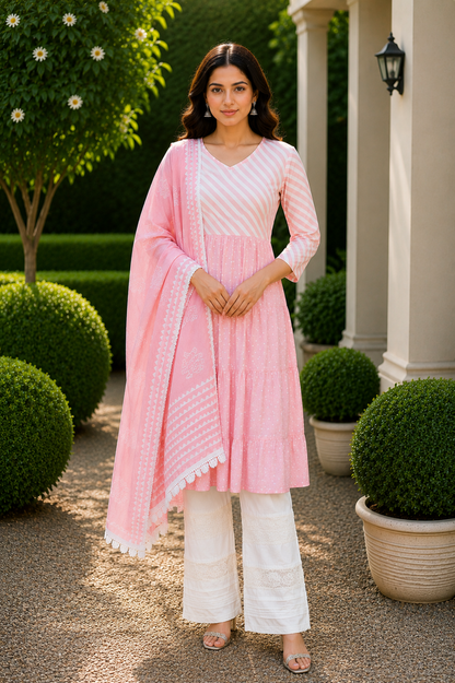 Keerat Pink Suit Set