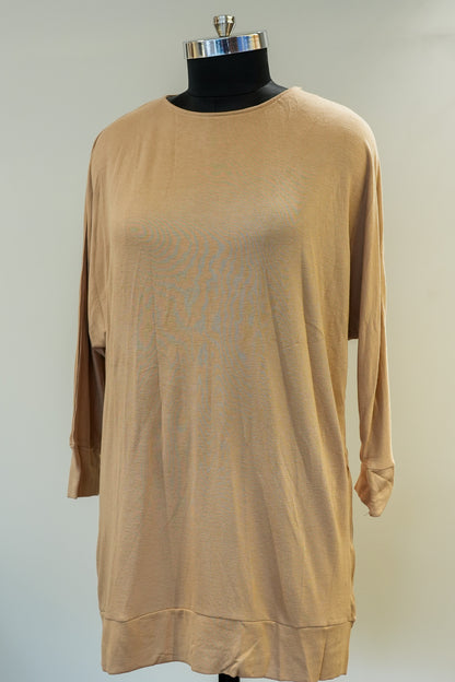 Beige Loose Fit Sweatshirt