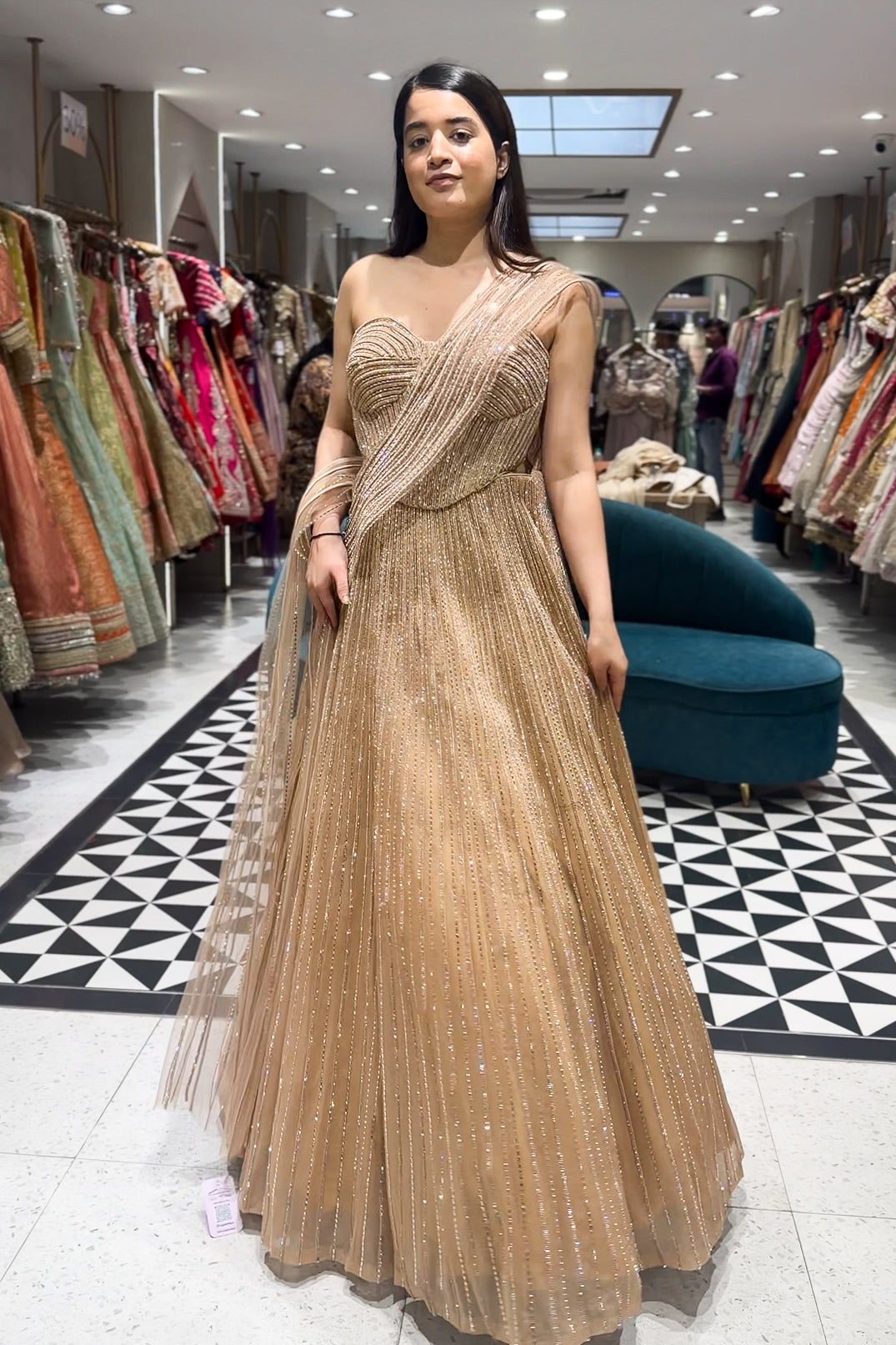 Zivara Crystal Embroidered Lehenga