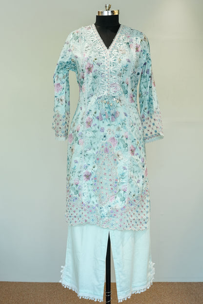 Purthi Printed Pakistani Suit Set