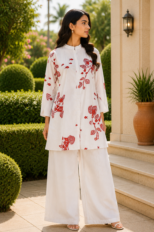 Pamela Embroidered Co ord Set