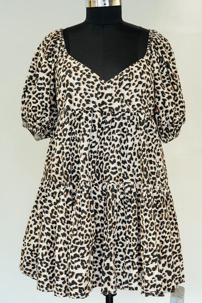 Leopard Print Short Dress