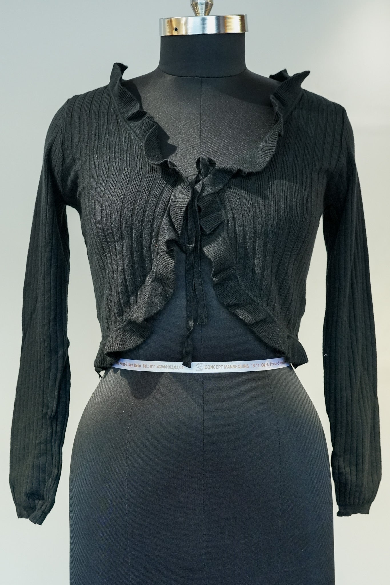 Black Frill Style Sweater