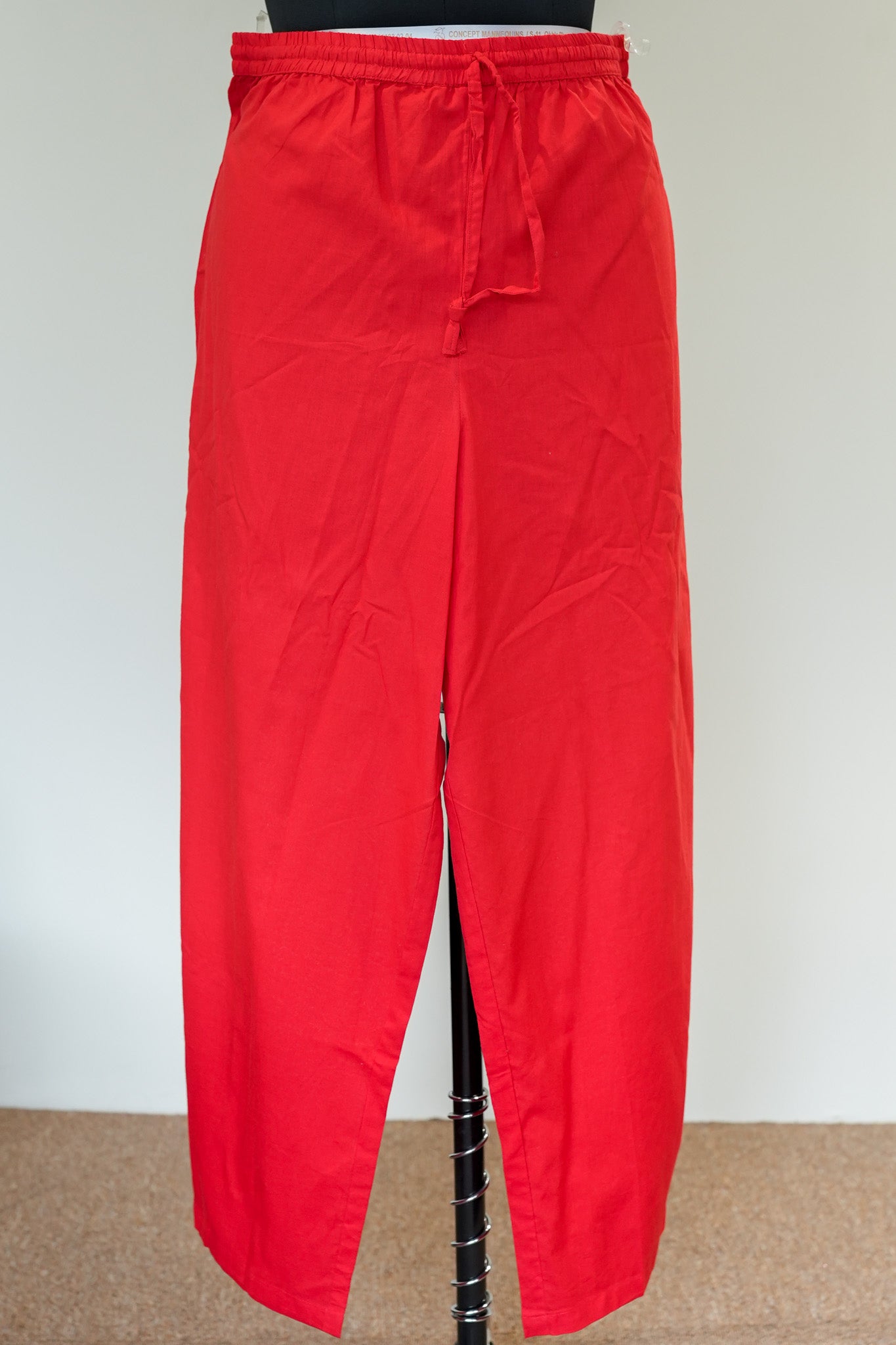 Red Cotton Pants