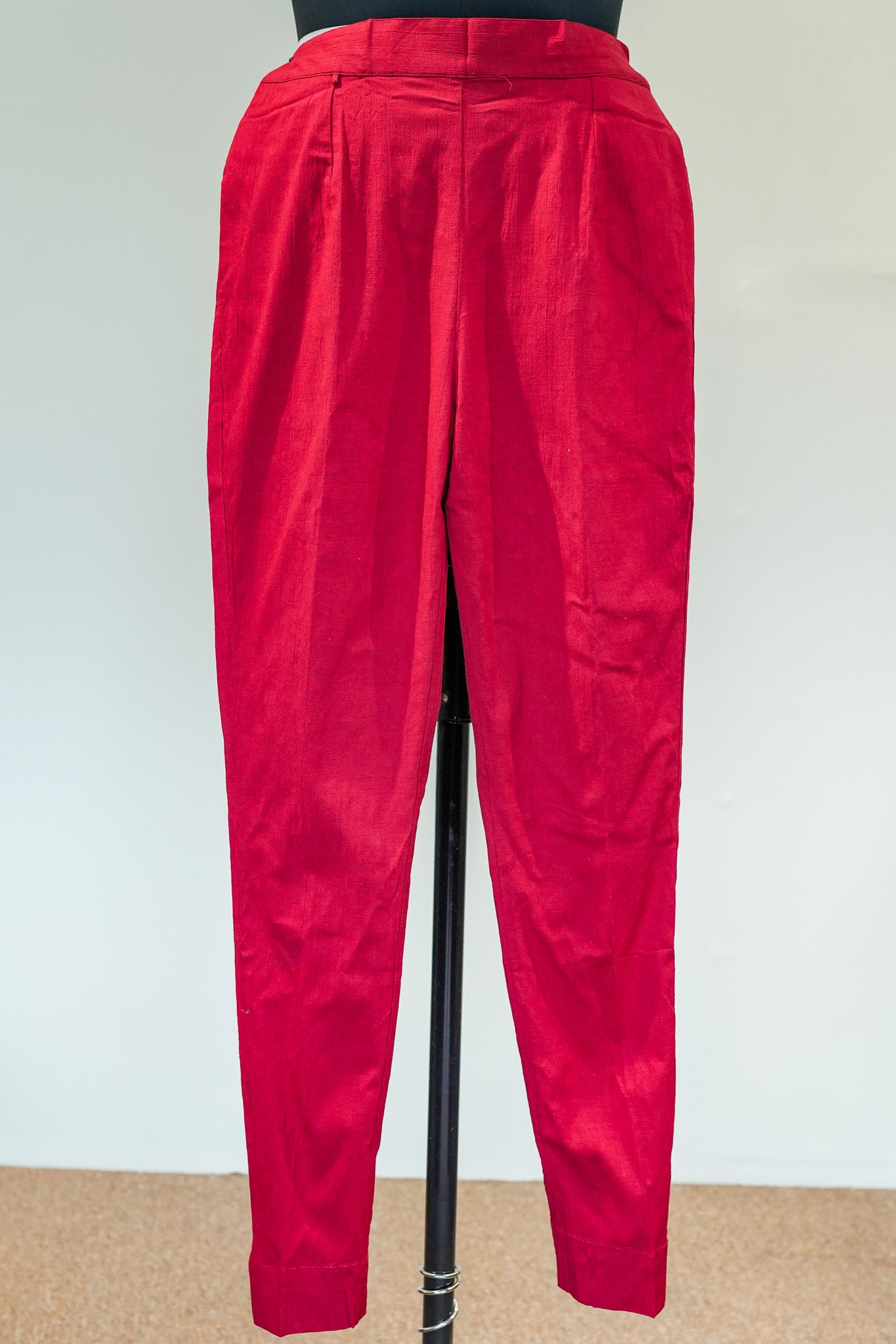 Red Straight Pants