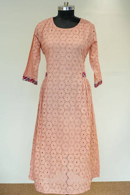 Niti Schiffli Work Kurta