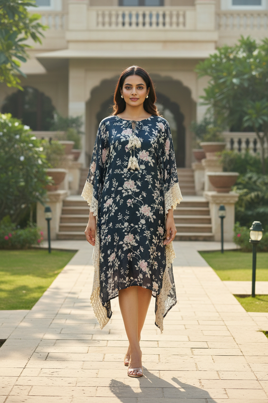 Smriti Floral Printed Kaftan