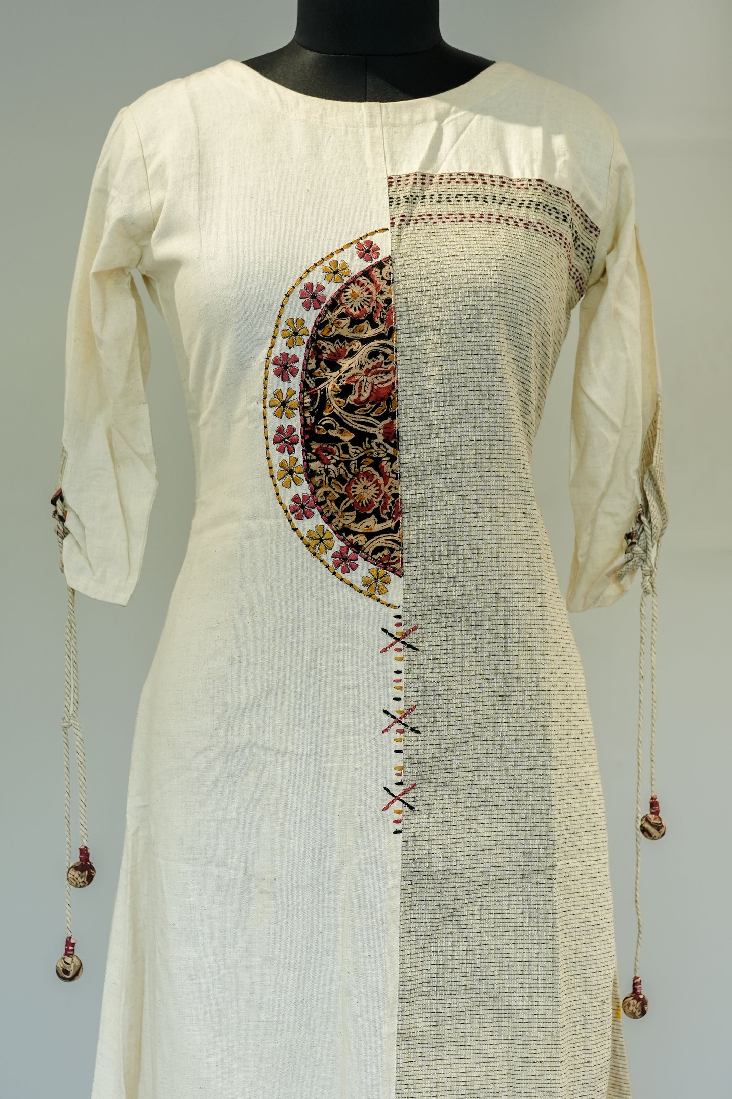 White Thread Work Anarkali